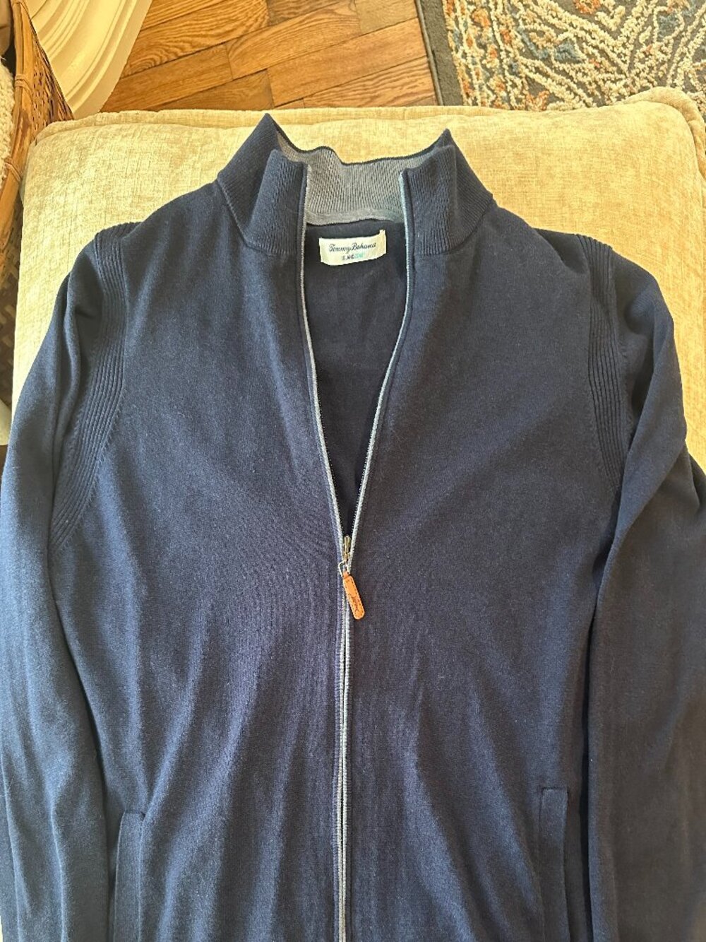 Mens Tommy BAHAMA zip Sweater